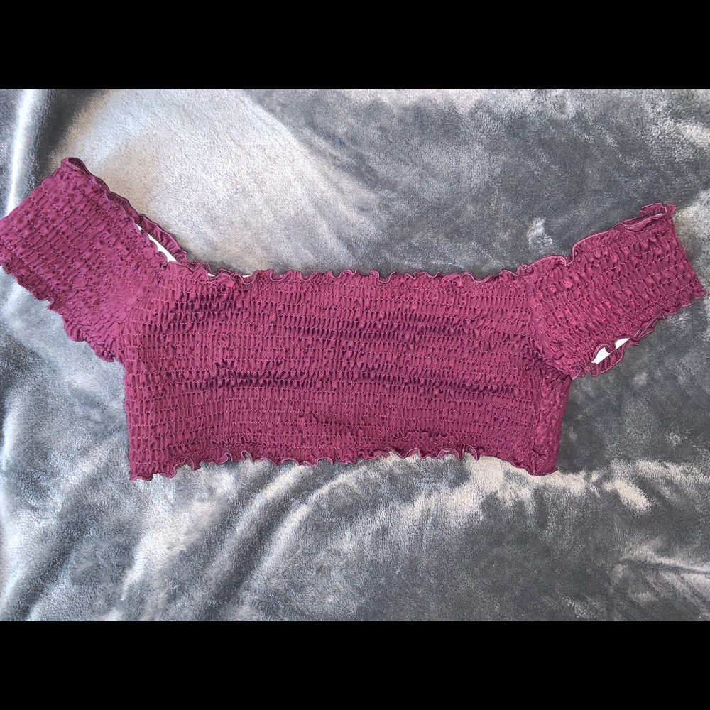 Maroon medium BIKINI TOP from PINK